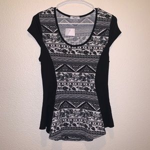 PERSAYA black and white top